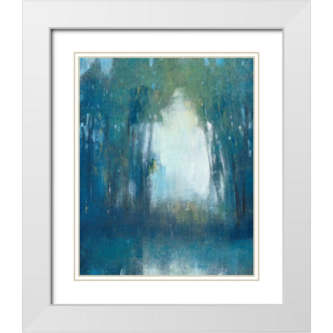 Pathway Home II White Modern Wood Framed Art Print with Double Matting by OToole, Tim