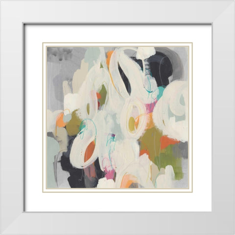 Parsing Prose IV White Modern Wood Framed Art Print with Double Matting by Vess, June Erica