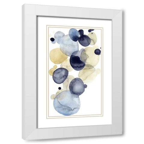 Asteroid Drift II White Modern Wood Framed Art Print with Double Matting by Popp, Grace