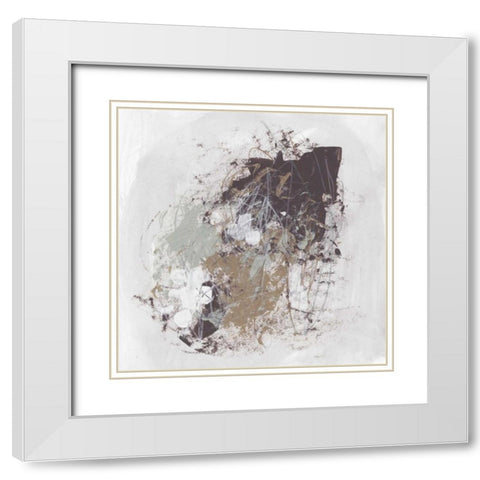 Kinetic Simile I White Modern Wood Framed Art Print with Double Matting by Vess, June Erica