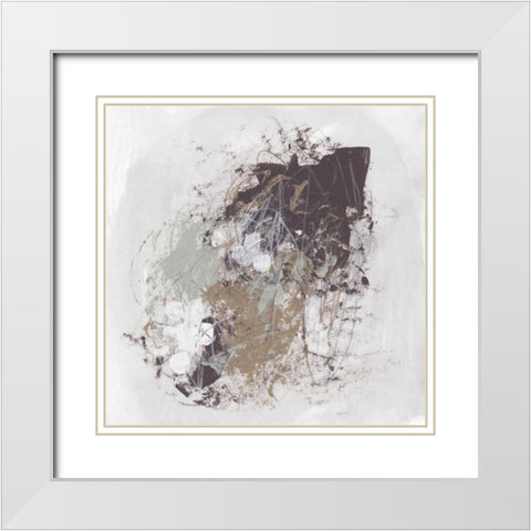 Kinetic Simile I White Modern Wood Framed Art Print with Double Matting by Vess, June Erica