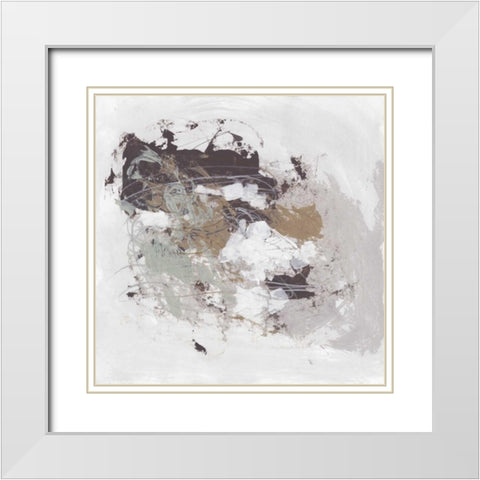 Kinetic Simile II White Modern Wood Framed Art Print with Double Matting by Vess, June Erica
