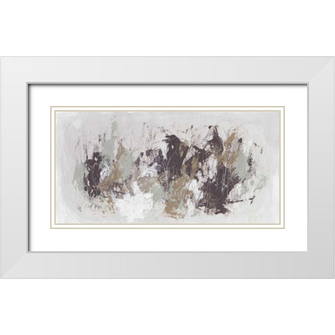 Kinetic Simile III White Modern Wood Framed Art Print with Double Matting by Vess, June Erica