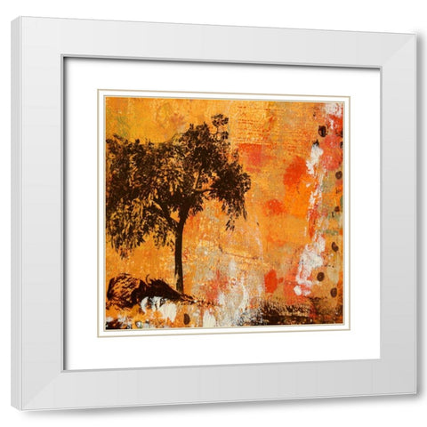 Autumn Colored IV White Modern Wood Framed Art Print with Double Matting by Orlov, Irena
