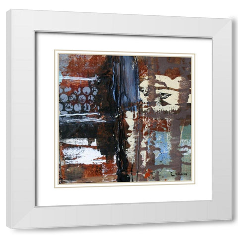 Urban Space II White Modern Wood Framed Art Print with Double Matting by Orlov, Irena