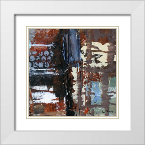 Urban Space II White Modern Wood Framed Art Print with Double Matting by Orlov, Irena