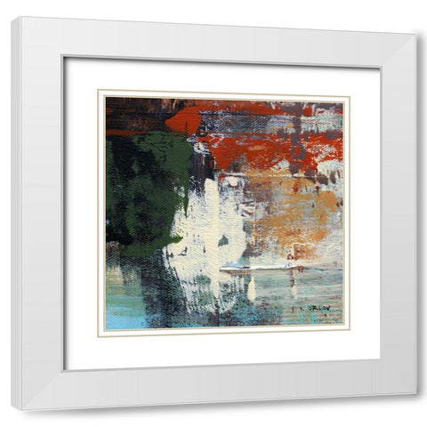 Urban Space IV White Modern Wood Framed Art Print with Double Matting by Orlov, Irena