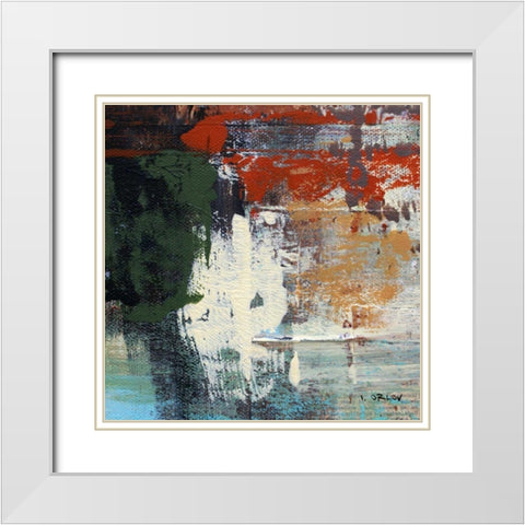 Urban Space IV White Modern Wood Framed Art Print with Double Matting by Orlov, Irena