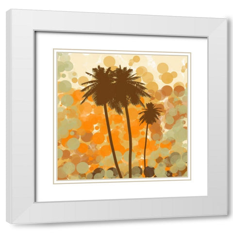 Sunshine Garden I White Modern Wood Framed Art Print with Double Matting by Orlov, Irena