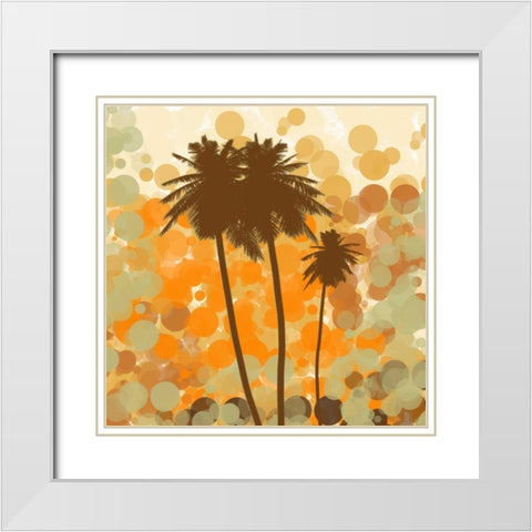 Sunshine Garden I White Modern Wood Framed Art Print with Double Matting by Orlov, Irena