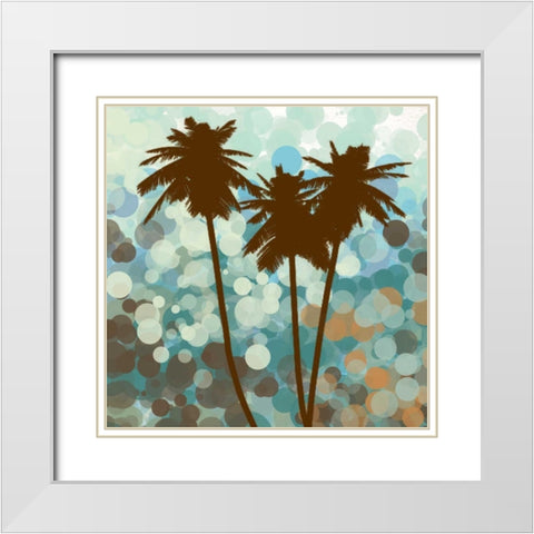 Sunshine Garden III White Modern Wood Framed Art Print with Double Matting by Orlov, Irena