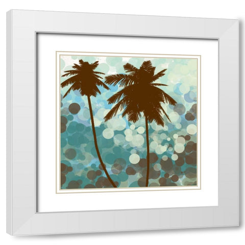 Sunshine Garden IV White Modern Wood Framed Art Print with Double Matting by Orlov, Irena