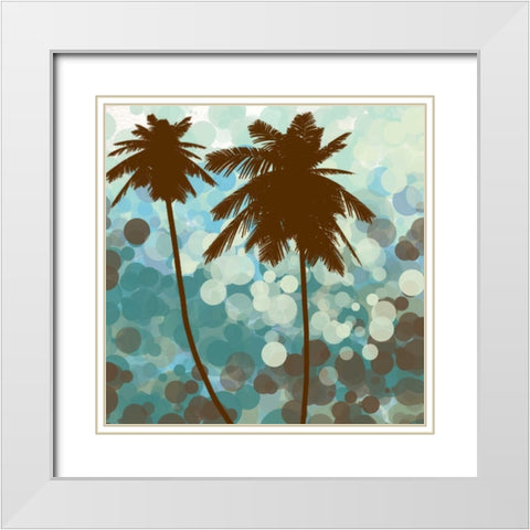 Sunshine Garden IV White Modern Wood Framed Art Print with Double Matting by Orlov, Irena