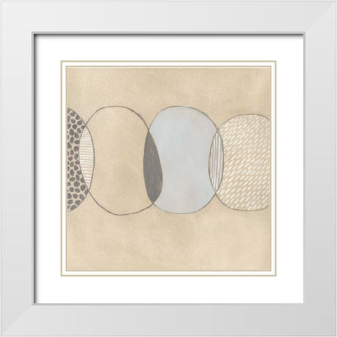 Cellular Division II White Modern Wood Framed Art Print with Double Matting by Vess, June Erica