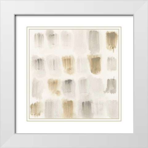 Rhythmic Echo I White Modern Wood Framed Art Print with Double Matting by Vess, June Erica