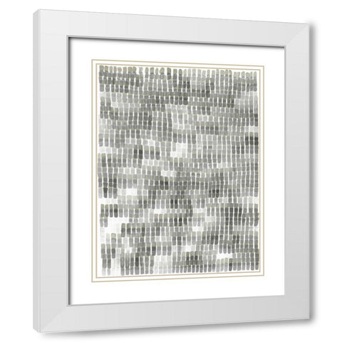 Woven Reeds III White Modern Wood Framed Art Print with Double Matting by McCavitt, Naomi