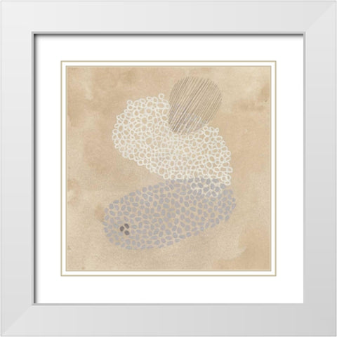 Parchment Prose VI White Modern Wood Framed Art Print with Double Matting by Vess, June Erica