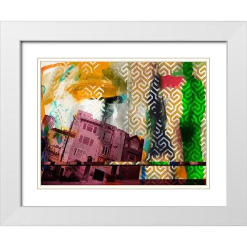 San Francisco Buildings IV White Modern Wood Framed Art Print with Double Matting by Jasper, Sisa