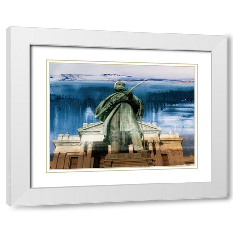 Denver Capitol III White Modern Wood Framed Art Print with Double Matting by Jasper, Sisa