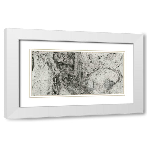 Amalgam II White Modern Wood Framed Art Print with Double Matting by Guthrie, Jenna