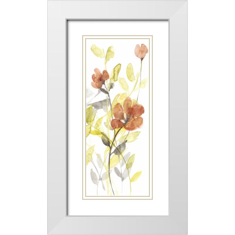Flowers of the Earth II White Modern Wood Framed Art Print with Double Matting by Goldberger, Jennifer