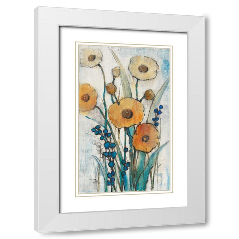 Spring Joy I White Modern Wood Framed Art Print with Double Matting by OToole, Tim