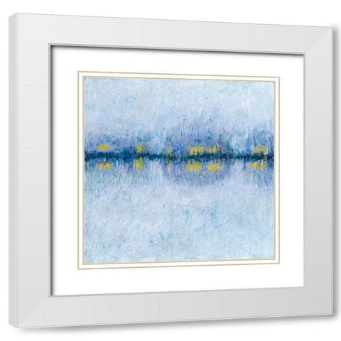 Across the Way I White Modern Wood Framed Art Print with Double Matting by Stramel, Renee W.