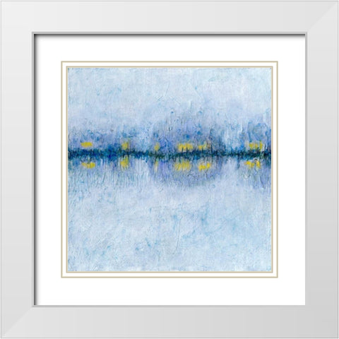 Across the Way I White Modern Wood Framed Art Print with Double Matting by Stramel, Renee W.