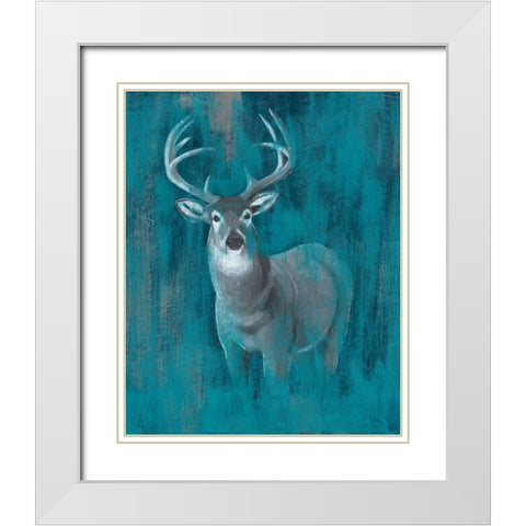 Contemporary White-Tail I White Modern Wood Framed Art Print with Double Matting by Popp, Grace