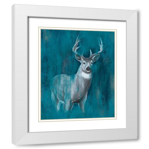 Contemporary White-Tail II White Modern Wood Framed Art Print with Double Matting by Popp, Grace