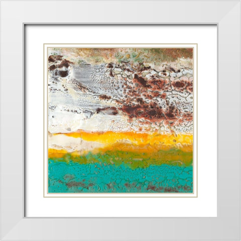 Arid I White Modern Wood Framed Art Print with Double Matting by Ludwig, Alicia