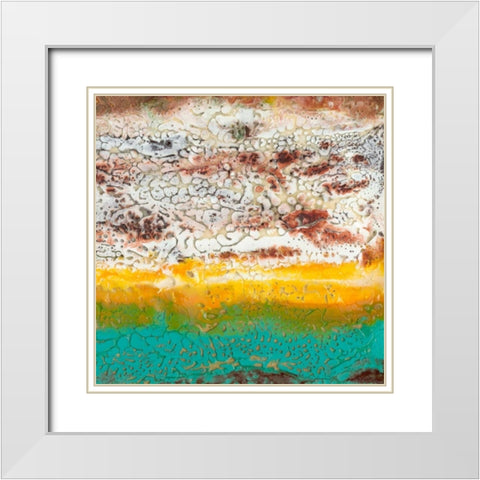 Arid II White Modern Wood Framed Art Print with Double Matting by Ludwig, Alicia