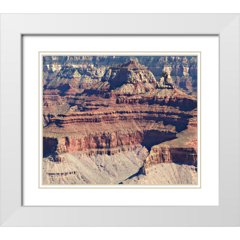 Grand Canyon 1 White Modern Wood Framed Art Print with Double Matting by Coomes, Sylvia