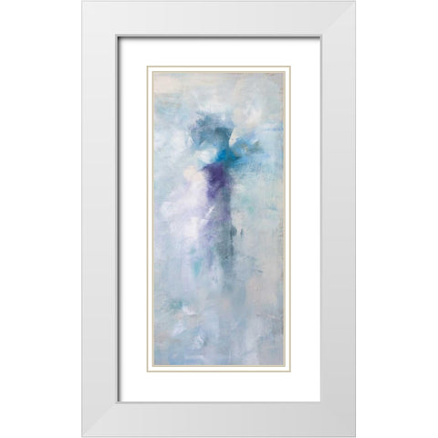 Plume II White Modern Wood Framed Art Print with Double Matting by Contacessi, Julia