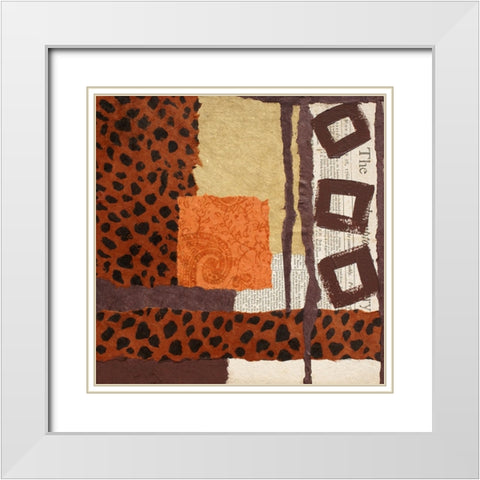 Message from the Past I White Modern Wood Framed Art Print with Double Matting by Orlov, Irena
