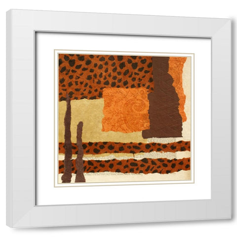 Message from the Past II White Modern Wood Framed Art Print with Double Matting by Orlov, Irena
