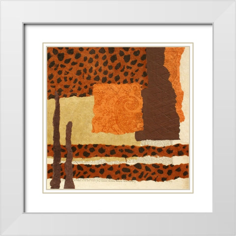 Message from the Past II White Modern Wood Framed Art Print with Double Matting by Orlov, Irena