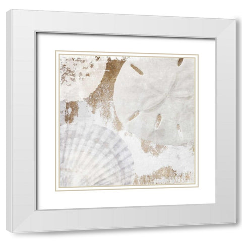 White Shells I White Modern Wood Framed Art Print with Double Matting by Orlov, Irena