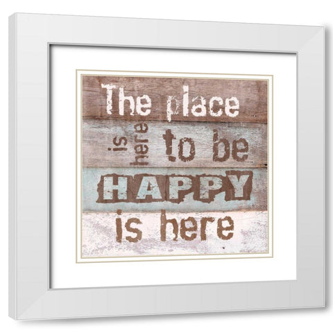 Life Lessons III White Modern Wood Framed Art Print with Double Matting by Orlov, Irena