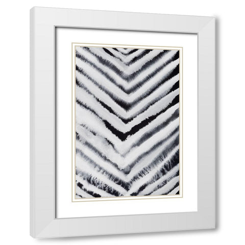 Electrified II White Modern Wood Framed Art Print with Double Matting by Popp, Grace