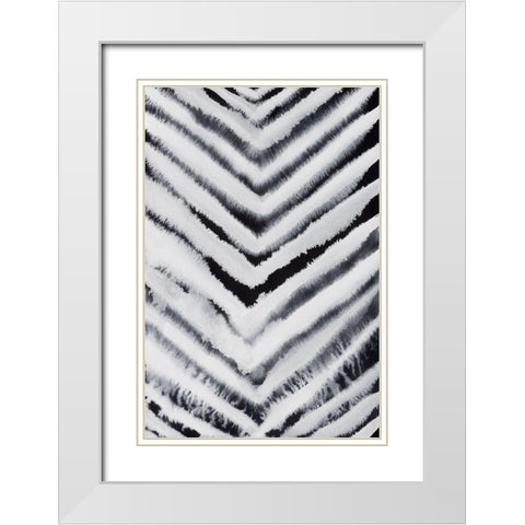Electrified II White Modern Wood Framed Art Print with Double Matting by Popp, Grace