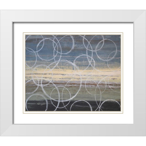 Coin Toss II White Modern Wood Framed Art Print with Double Matting by Avondet, Natalie