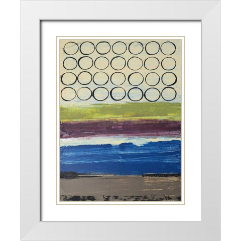 Grape Soda I White Modern Wood Framed Art Print with Double Matting by Avondet, Natalie