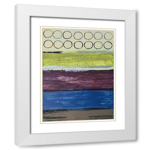 Grape Soda II White Modern Wood Framed Art Print with Double Matting by Avondet, Natalie