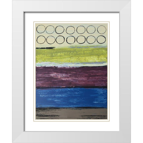 Grape Soda II White Modern Wood Framed Art Print with Double Matting by Avondet, Natalie