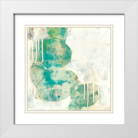 Riverbed II White Modern Wood Framed Art Print with Double Matting by Goldberger, Jennifer