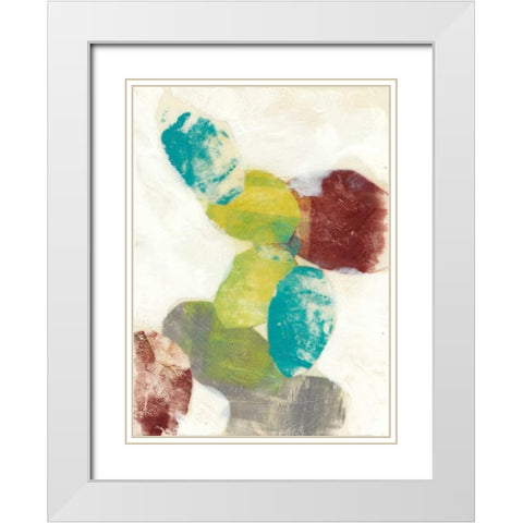 Ethereal Orbs I White Modern Wood Framed Art Print with Double Matting by Goldberger, Jennifer