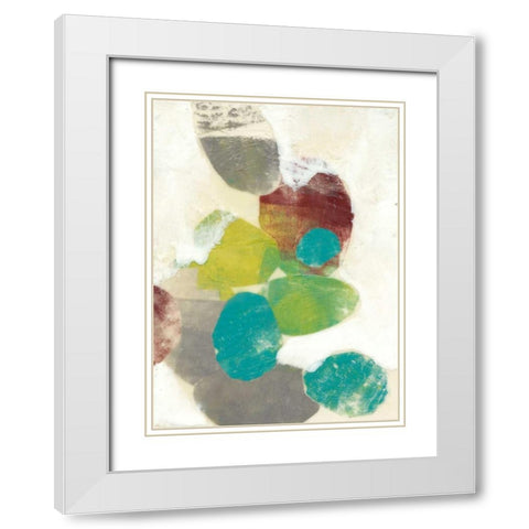 Ethereal Orbs II White Modern Wood Framed Art Print with Double Matting by Goldberger, Jennifer