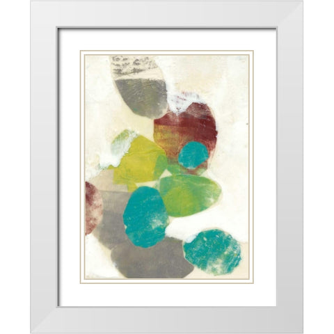 Ethereal Orbs II White Modern Wood Framed Art Print with Double Matting by Goldberger, Jennifer
