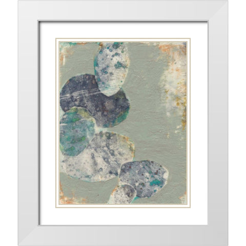 Rock Formations II White Modern Wood Framed Art Print with Double Matting by Goldberger, Jennifer